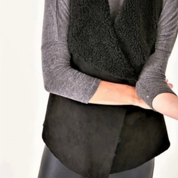 Stella and Dot Black Suede Vest - Picture 3 of 4